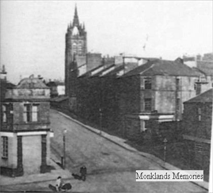 Looking up Henderson Street & Dundyvan church
